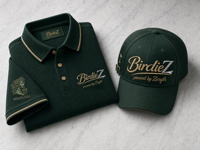 Polo verde y gorra BirdieZ powered by Zenyth